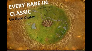 World of Warcraft  Every Rare Spawn in Classic  UnGoro Crater [upl. by Aneekat]