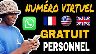 Comment Obtenir un Numéro Virtuel Gratuit et Personnel en Ligne Pour WhatsApp Appel et SMS [upl. by Krever630]