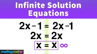 Infinite Solutions Equations Explained [upl. by Joh]