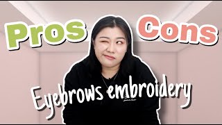 Pros amp Cons About Microblading  Eyebrow Embroidery [upl. by Kamilah]