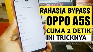 Bypass Frp Oppo A5S Tanpa PC Lakukan Trick ini 2 Detik Tembus  pugot hp [upl. by Anesusa]