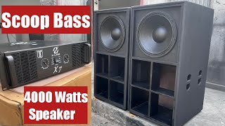 DJ SPEAKER 4000 WATT KA 18quotINCH SCOOP BASS 7000W AMPLIFIER [upl. by Krell]