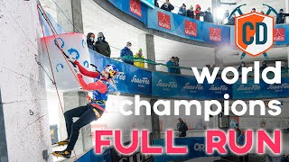 World Championships UNCUT Ice Climbing Winners Full Run  Climbing Daily Ep1958 [upl. by Knah]