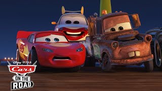 Best of Lightning McQueens Bravest Moments  Cars on the Road  Pixar Cars [upl. by Erastatus]