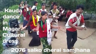 Kauda dance in Magar cultural dress  rolpa  in 2076 [upl. by Griff]