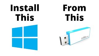 How to Install Windows 10 from a USB Flash Drive [upl. by Dlopoel]