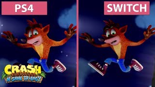 Crash Bandicoot – PS4 vs Switch Frame Rate Test amp Graphics Comparison N Sane Trilogy [upl. by Anhoj687]