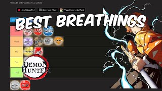 The New Best Demon Hunter Breathing Tier List [upl. by Annekim]