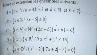 Exercice N°4 page 104 sur les ensembles almoufid [upl. by Landrum]