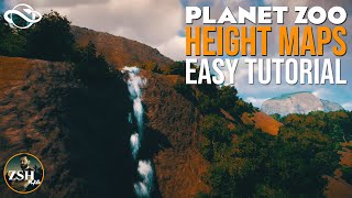 How To Create Custom Height Maps in 5 minutes  Planet Zoo [upl. by Gherardo]