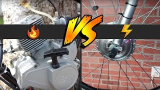 Electric Bikes vs Motorized Gas Bikes  Which Is Best For You [upl. by Evod296]