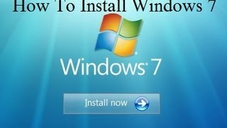 How To Install Windows 7 [upl. by Airdnas]