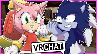 Movie Sonic The Werehog Meets Movie Amy In VR CHAT [upl. by Cence592]