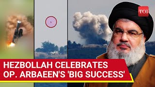 InchPerfect Hits Hezbollah Attacks Israels Glilot Base Celebrates Operation Arbaeen Success [upl. by Sekoorb]