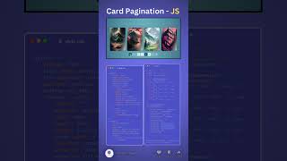 Card pagination tutorial htmlcssjspagination [upl. by Amin]