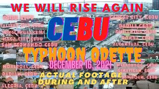 TYPHOON ODETTE DEVASTATED CEBU PHILIPPINES  Actual Footage Captured on the spot  Dec 16 2021 [upl. by Pier]