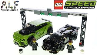 LEGO Speed Champions 76899 Lamborghini Urus STX amp Huracán Super Trofeo EVO Lego Speed Build Review [upl. by Hannaoj]