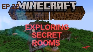 woodland mansion secret rooms diamonds  Woodland mansion Exploring in Minecraft Survival  PART 22 [upl. by Dawkins]