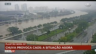 Marginais Tietê e Pinheiros continuam interditadas em São Paulo [upl. by Secundas]