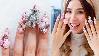 Japanese Celebrity Nail Artist Gave Me Extreme 3D Nail Art 💅🏻  Best in Beauty [upl. by Notyarb]