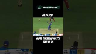 Most thrilling match ever in ipl shorts cricket cricketlover [upl. by Marrissa729]