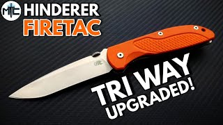 Hinderer Firetac Tri Way Folding Knife  Overview and Review [upl. by Vachill]