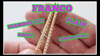 3MM Franco Diamond Cut or Plain Most popular chain review on JACOJECOM [upl. by Merkle]