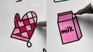 Fast and Satisfying Art Marker Videos 🍓 [upl. by Naves700]