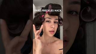 How to make Fake Freckles freckles beautyhacks makeupideas fakefreckles [upl. by Eirot744]