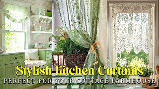 🏡50 BEST KITCHEN CURTAIN Ideas for a Cozy Small Cottage Farmhouse [upl. by Trawets380]