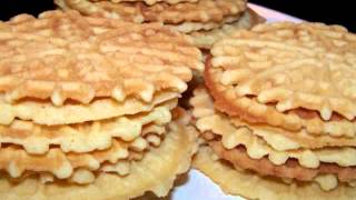 How to Make Pizzelles 5Ingredient No Bake Italian Cookies [upl. by Akineg]