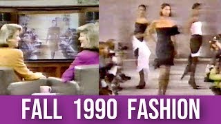 New York Fashion Fall 1990 collections [upl. by Eyoj]