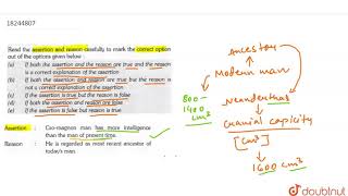 Assertion  Dryopithecus africans is a common ancestor of man and great apes Reason  It gave [upl. by Garfield]