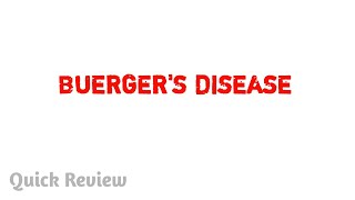 Buergers disease  Thromboangitis obliterans  Pathology  Easy explaination  MBBS [upl. by Sauer]