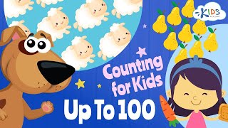 Learn How to Count Numbers 1 to 100 for Kids Useful Video for Kids Kids Academy [upl. by Ikairik241]