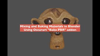 Baking Multilayered PBR Material using Oscurart Bake PBR Tool [upl. by Anoif]