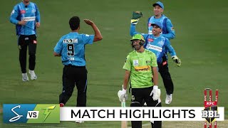 All out 15 Strikers sink Thunder to record T20 low  BBL12 [upl. by Asek]