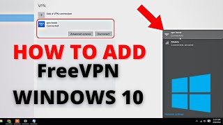 How To connect VPN in windows 10 in 1 Minute  VPN For Windows 10 [upl. by Tonina]