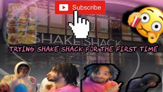 First Time Trying Shake Shack Taste Test amp Review  Vlog 3 [upl. by Ax]