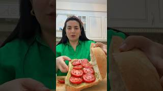 Şəmkir pomidoru tapa bilmədim sendvic mozzarella italiansandwich [upl. by Anaeed]