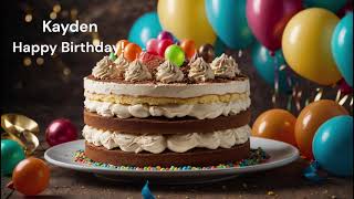 Kayden Happy Birthday Your Personalized Song  Check out Other Names HappyBirthdaySongsWithName22 [upl. by Ladnyc]