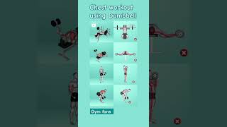 Chest workout using Dumbbell exercises foryou motivation exercisemotivation [upl. by Ellac]