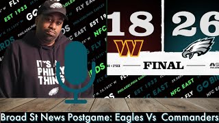 Broad St News Postgame Commanders Vs Eagles [upl. by Enitsugua]