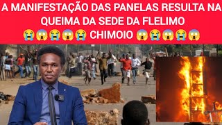 😭A MANIFESTAÇÃO DAS PANELAS RESULTA NA QUEIMA DA SEDE DA FLELIMO😭 [upl. by Droflim]