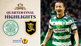 Celtic 42 Livingston  Daizen Maeda HatTrick  Scottish Gas Scottish Cup QuarterFinal Highlights [upl. by Lizbeth]