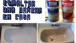 Esmaltar bañera en casa Bricolaje FACIL [upl. by Luckin]