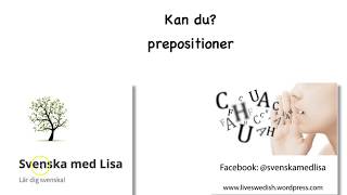 Sfi CD Kan du Prepositioner TID [upl. by Allison]