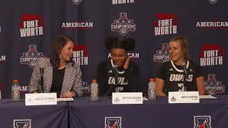 American Womens Basketball Championship Game 9 Press Conference  Rice [upl. by Otrebogir]