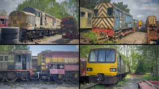 Goodmans Wishaw Storage Yard  MIX OF SHUNTERs amp LOCOs  Sutton Coldfield  18th May 2023 [upl. by Snider]