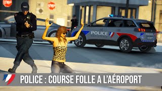 COURSE FOLLE A LAÉROPORT  POLICE  GTA5  LSPDFR 542 [upl. by Niu499]